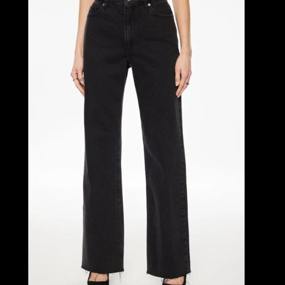 Dynamite - Black Heidi Jeans - Straight / wide leg - Picture 1 of 6